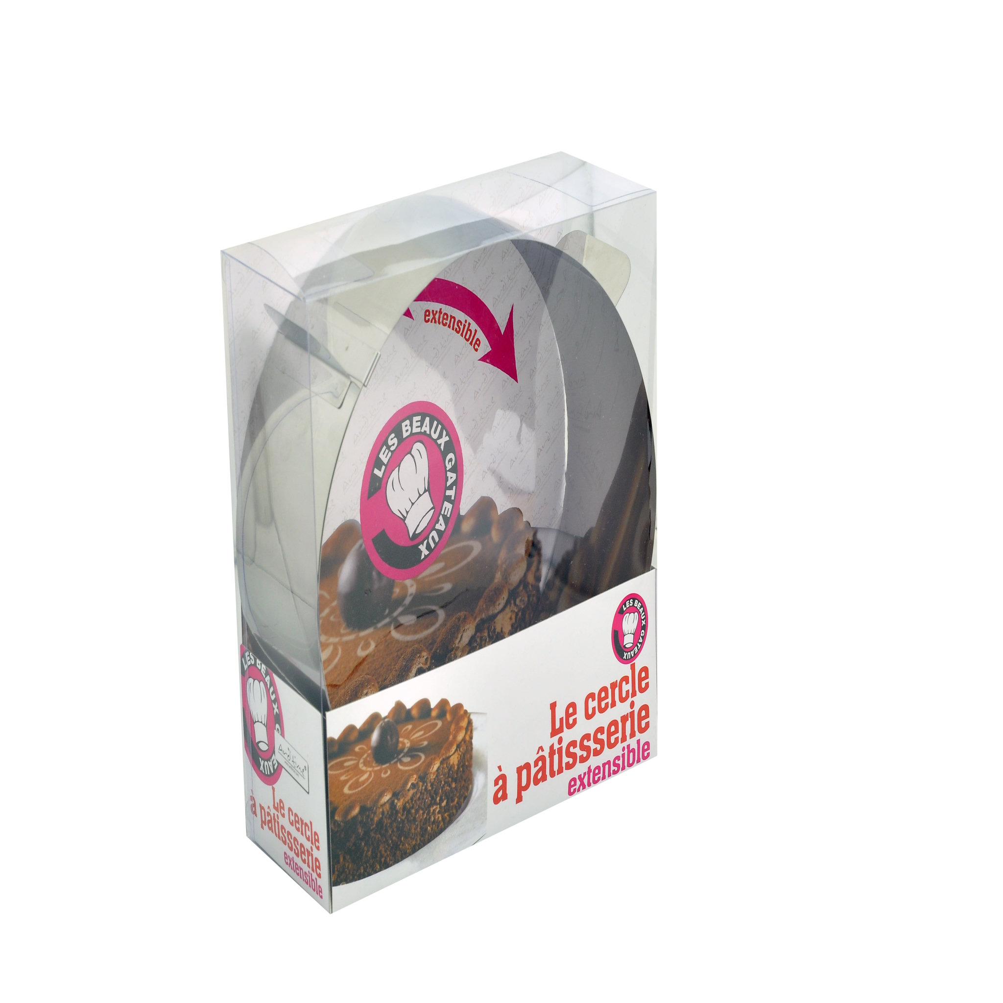 ARD TIME Cercle gateaux inox extensible 29.5x7.5 cm