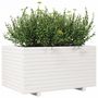Voir la diapositive 4 : VIDAXL Jardiniere blanc 90x60x49,5 cm bois de pin massif