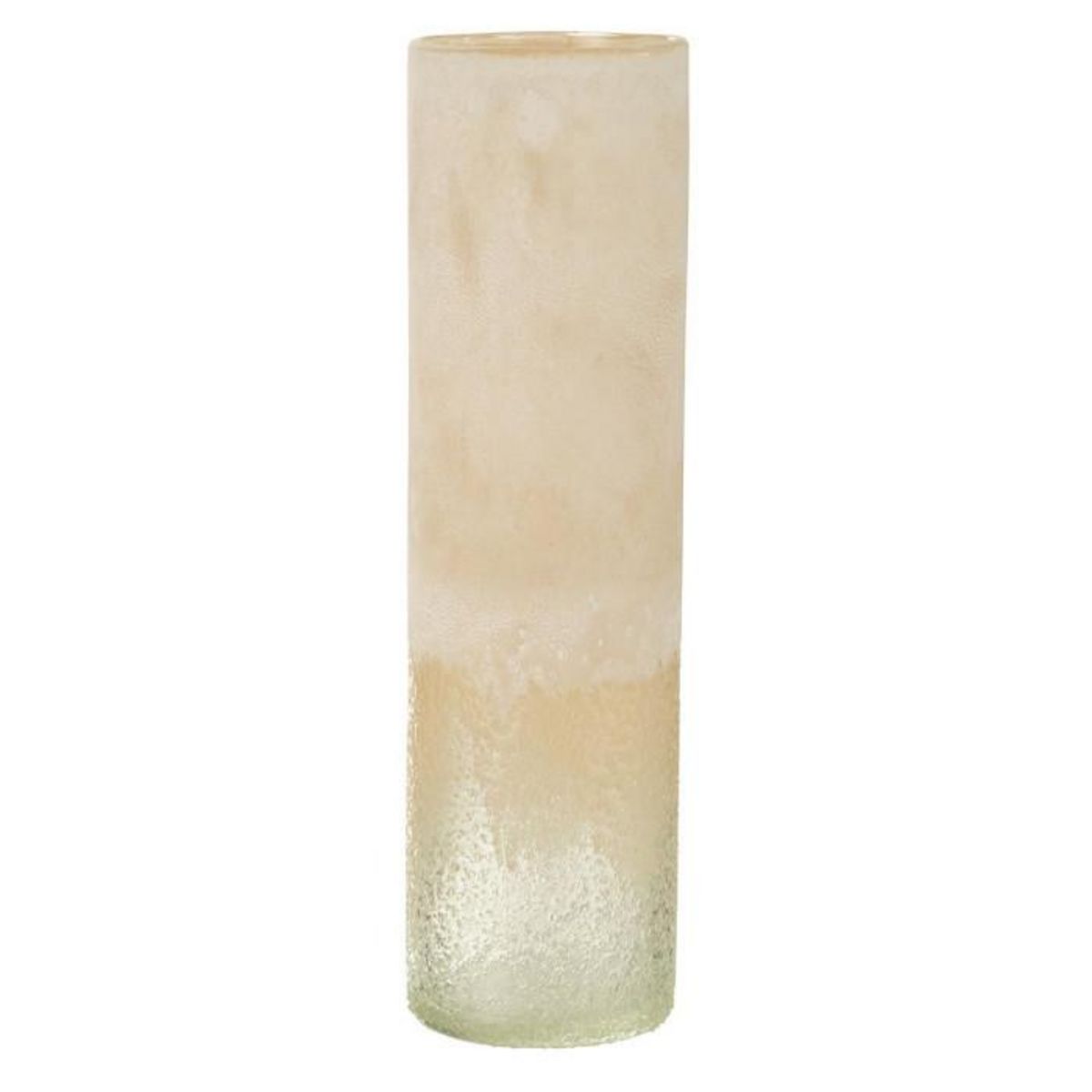 Paris Prix Vase Cylindre en Verre  Sumina  41cm Beige