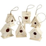 CREATIV COMPANY Creativ Company - Birdhouse Wood 7cm, 6pcs. 575770
