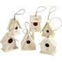 Voir la diapositive 1 : CREATIV COMPANY Creativ Company - Birdhouse Wood 7cm, 6pcs. 575770