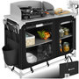 Voir la diapositive 1 : tectake Cuisine de camping luxe avec 4 compartiments pliable noir