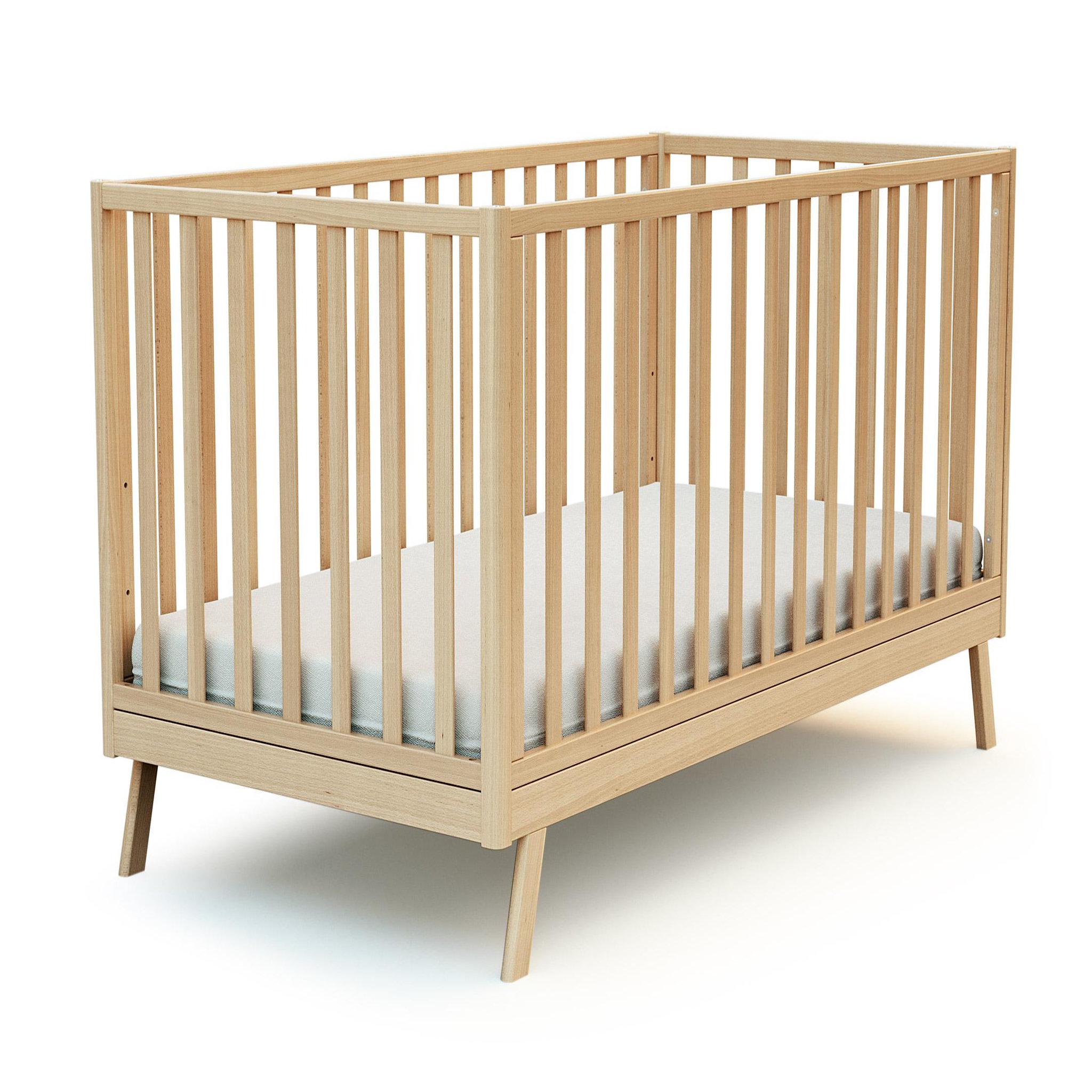 Voir la diapositive 1 : AT4 Lit bébé évolutif KASA en bois