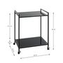 Voir la diapositive 6 : Paris Prix Desserte de Cuisine Design  Monano  69cm Noir