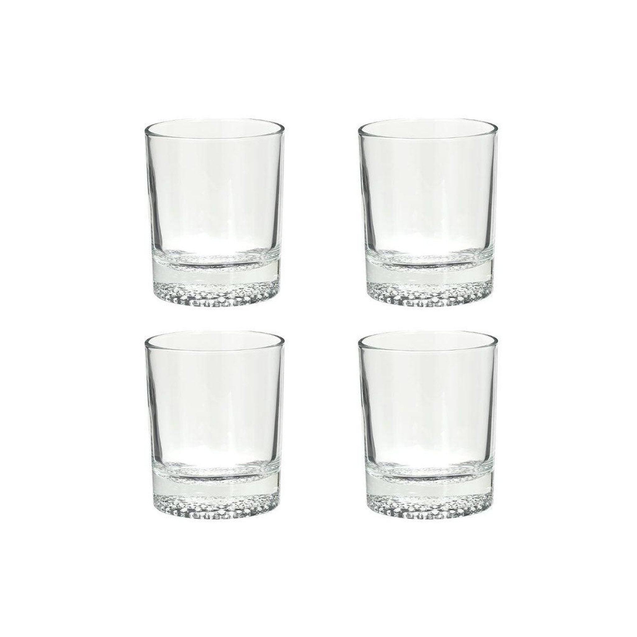 SECRET DE GOURMET Lot de 4 verres à whisky  artico  30cl transparent