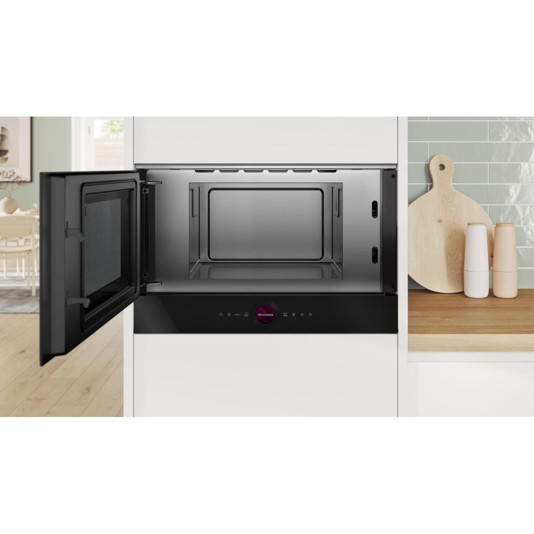 Voir la diapositive 4 : BOSCH Micro ondes encastrable BFL7221B1, Série 8, AutoPilot7