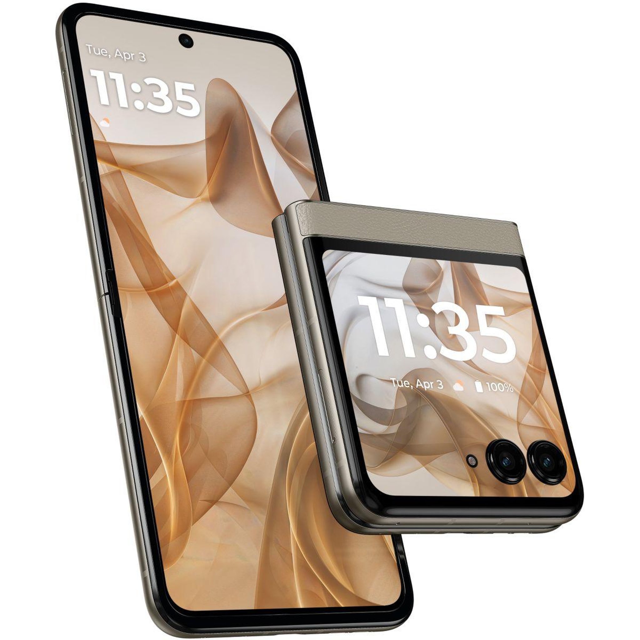 Voir la diapositive 3 : MOTOROLA Smartphone Razr 50 Beige 256Go