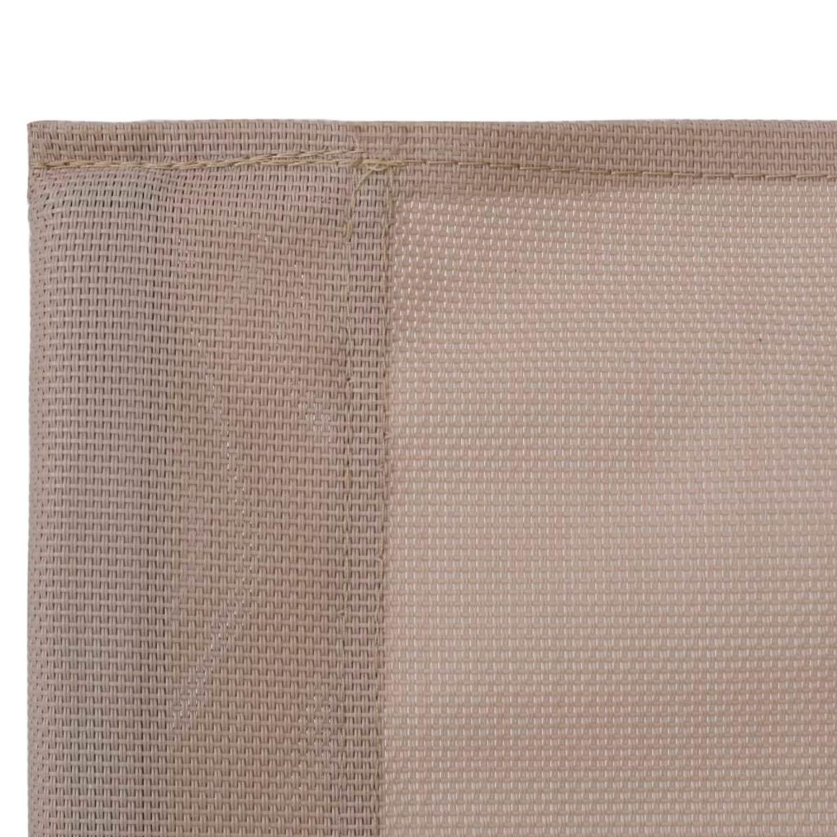 VIDAXL Salon de jardin 4 pcs Tissu et acier Taupe