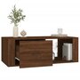 Voir la diapositive 5 : VIDAXL Table basse Chene marron 100x50,5x35 cm Bois d'ingenierie