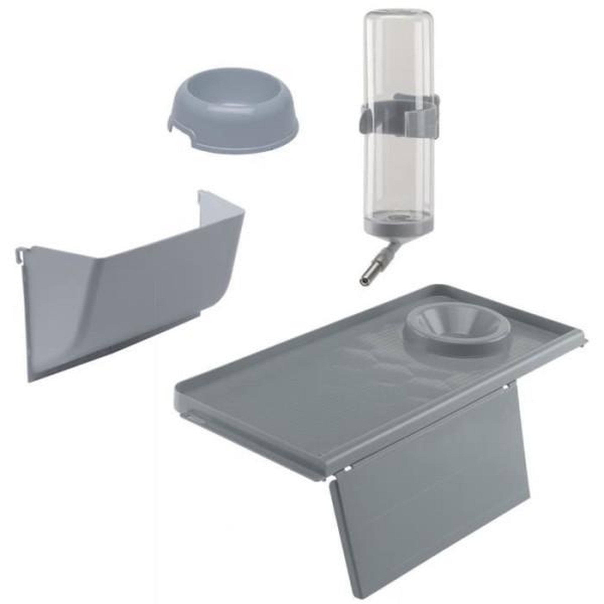 Voir la diapositive 2 : Ferplast Cage pour lapins avec accessoires 78* 48*65 cm - FERPLAST