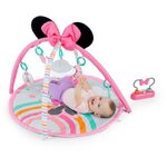 Bright Starts DISNEY BABY -MINNIE- Tapis de sol éveil bébé évolutif arche avec jouets sensoriels et musicaux, guirlande lumineuse, miroir