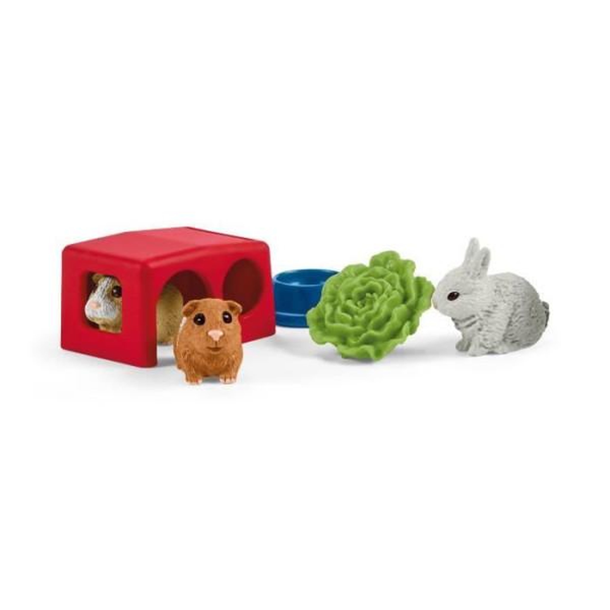 Voir la diapositive 3 : Schleich Maison pour lapin et cochons d'inde, coffret figurine et accessoires, Cadeau pour Garçons et Filles - Jouet 3 Ans et + -schleic