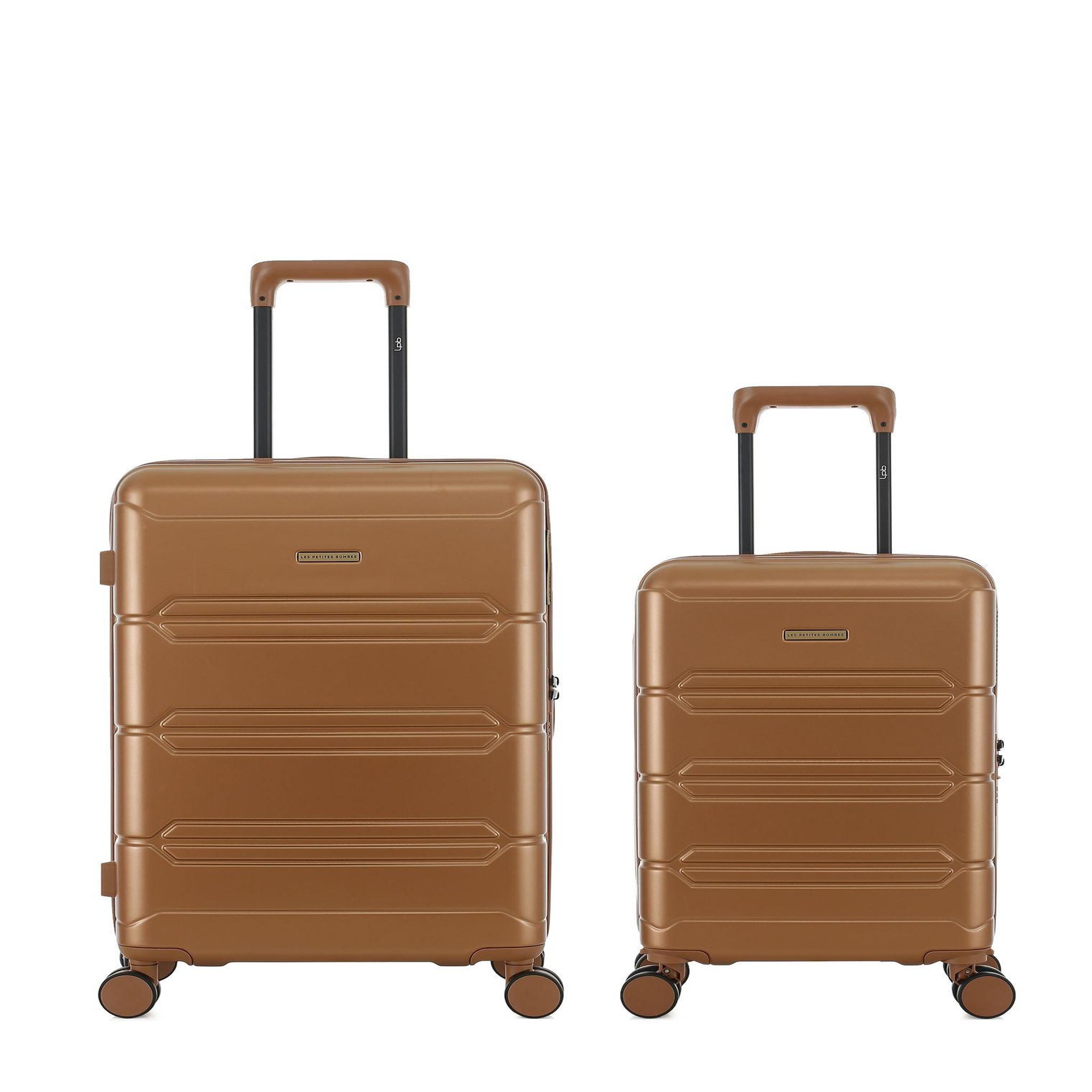 LES P'TITES BOMBES LPB Lot de 2 Valises Rigides Taille Moyenne et Cabine XS LYNDA