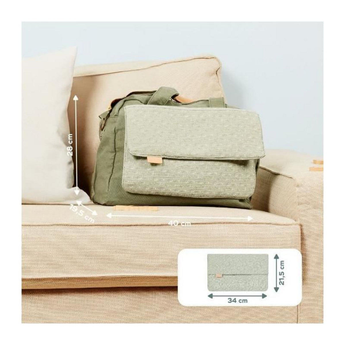 BABYMOOV Babymoov Sac (a langer) Day to Day - Tendance et Fonctionnel, Capacité 23L, Nombreuses poches, 6 Accessoires inclus, Abstract