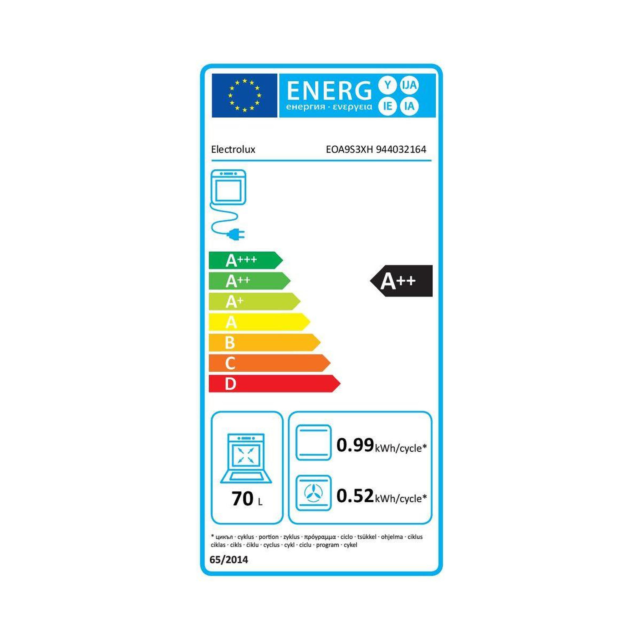 Voir la diapositive 6 : ELECTROLUX Four encastrable fonction vapeur eoa9s3xh cuisson sous-vide et hydrolyse 70l