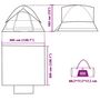 Voir la diapositive 6 : VIDAXL Tente familiale a dome 6 personnes orange impermeable