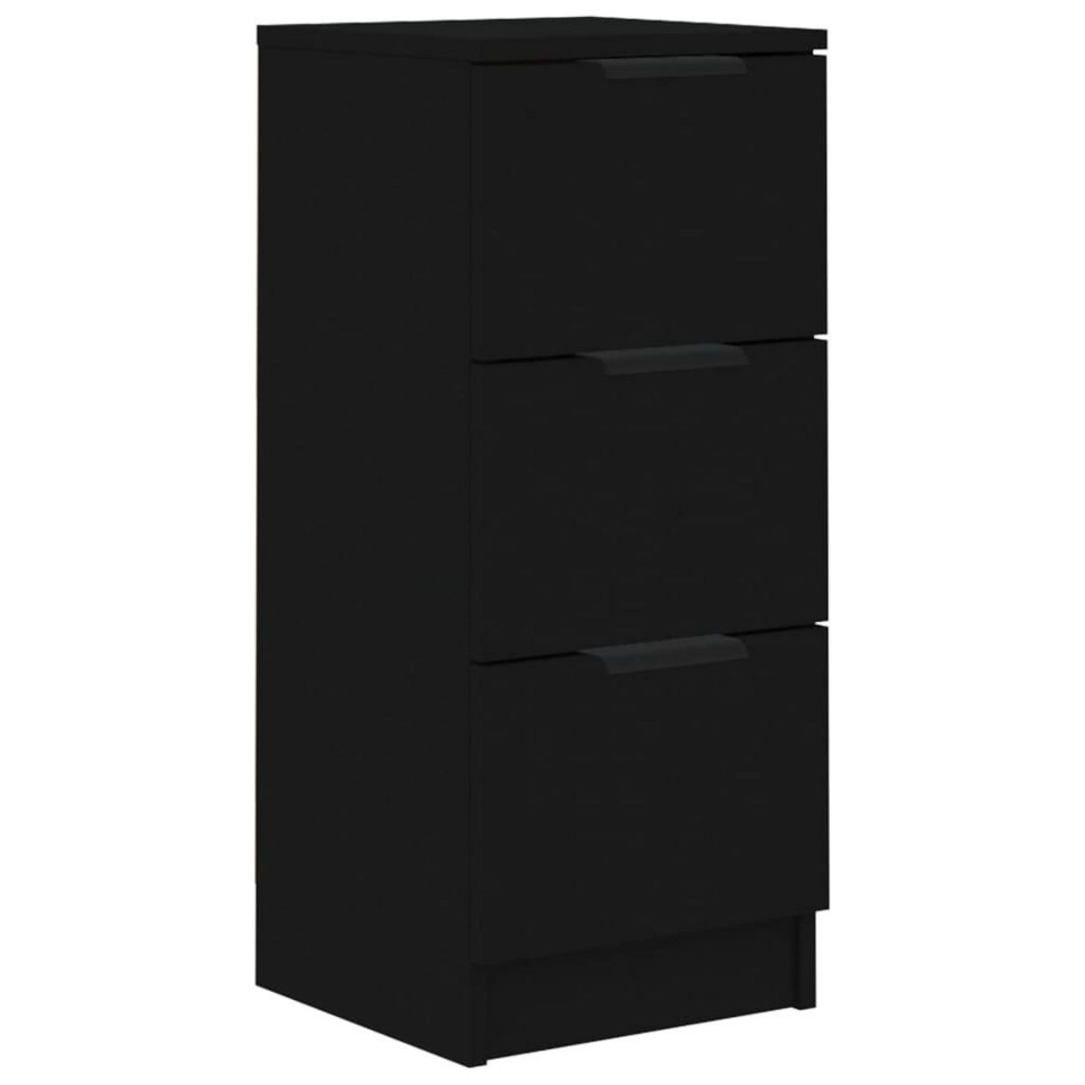VIDAXL Buffet noir 30x30x70 cm bois d'ingenierie