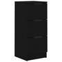 Voir la diapositive 2 : VIDAXL Buffet noir 30x30x70 cm bois d'ingenierie