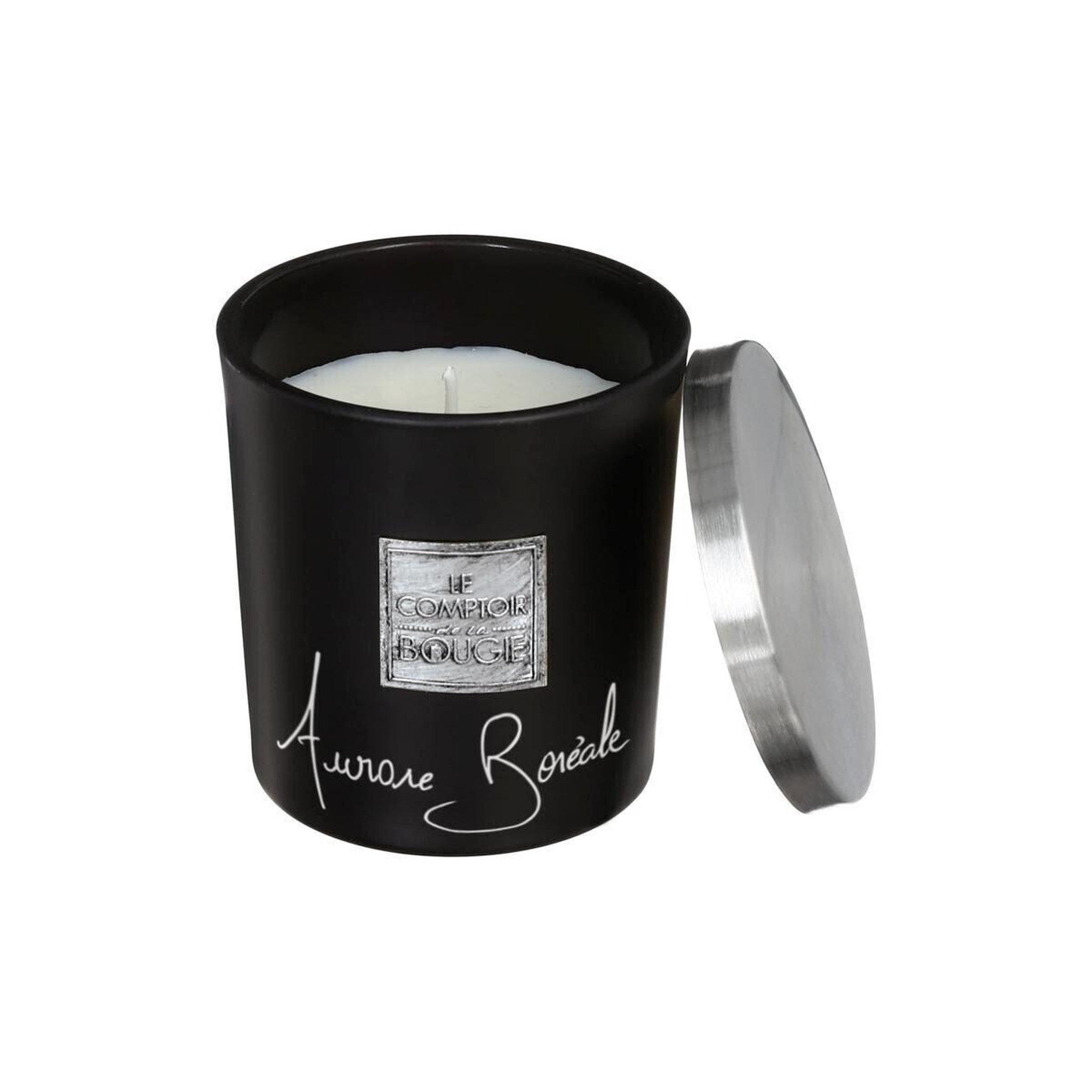 Voir la diapositive 2 : COMPTOIR DE LA BOUGIE Bougie parfumée  loyd  130g aurore boréale