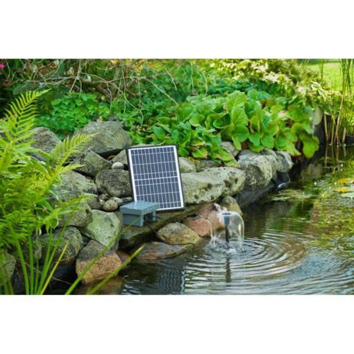 Ubbink Pompe fontaine - UBBINK - SolarMax 600 Accu Power Control - Débit 700 l/h - Fonctionnement jour/nuit