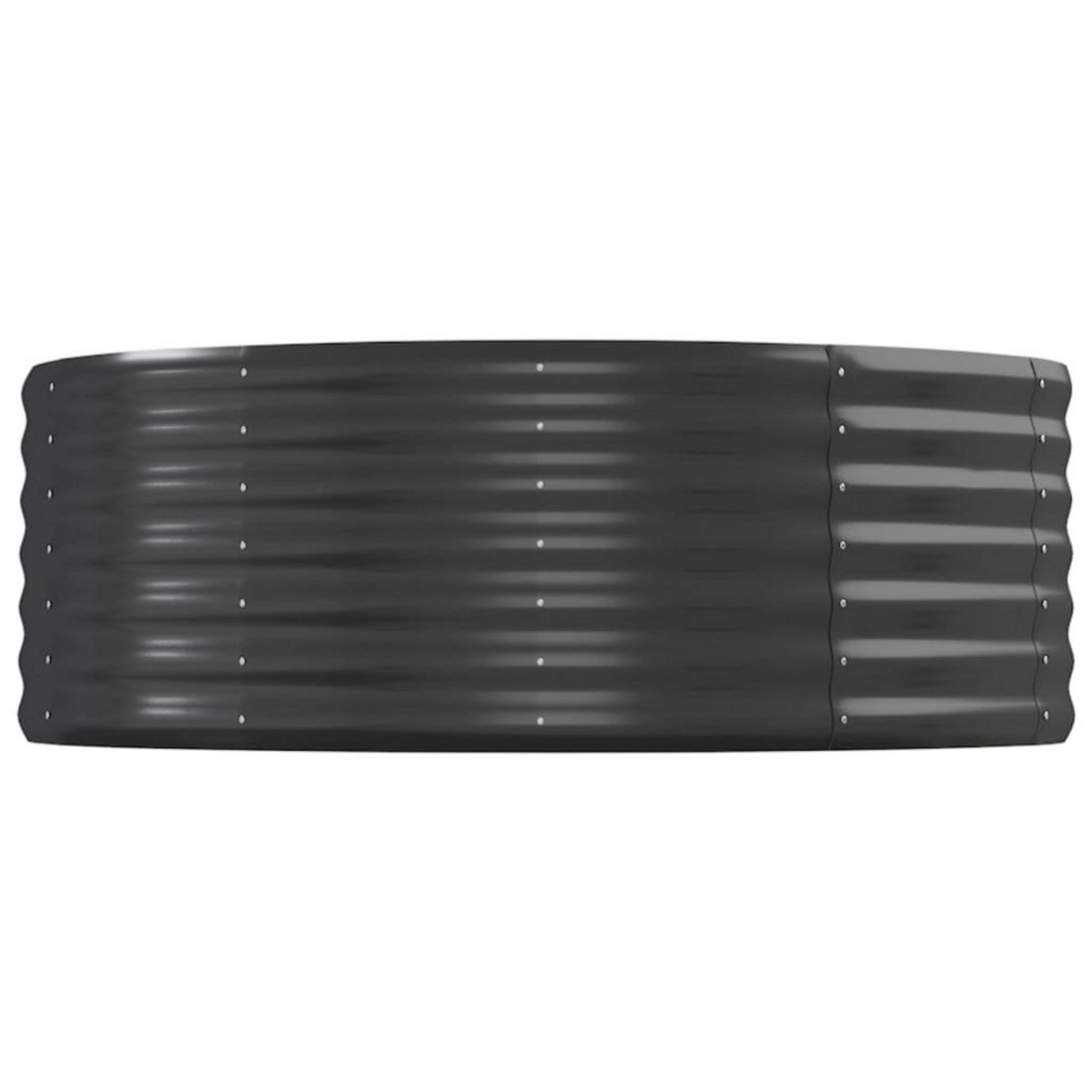 VIDAXL Lit sureleve de jardin Acier enduit de poudre Anthracite