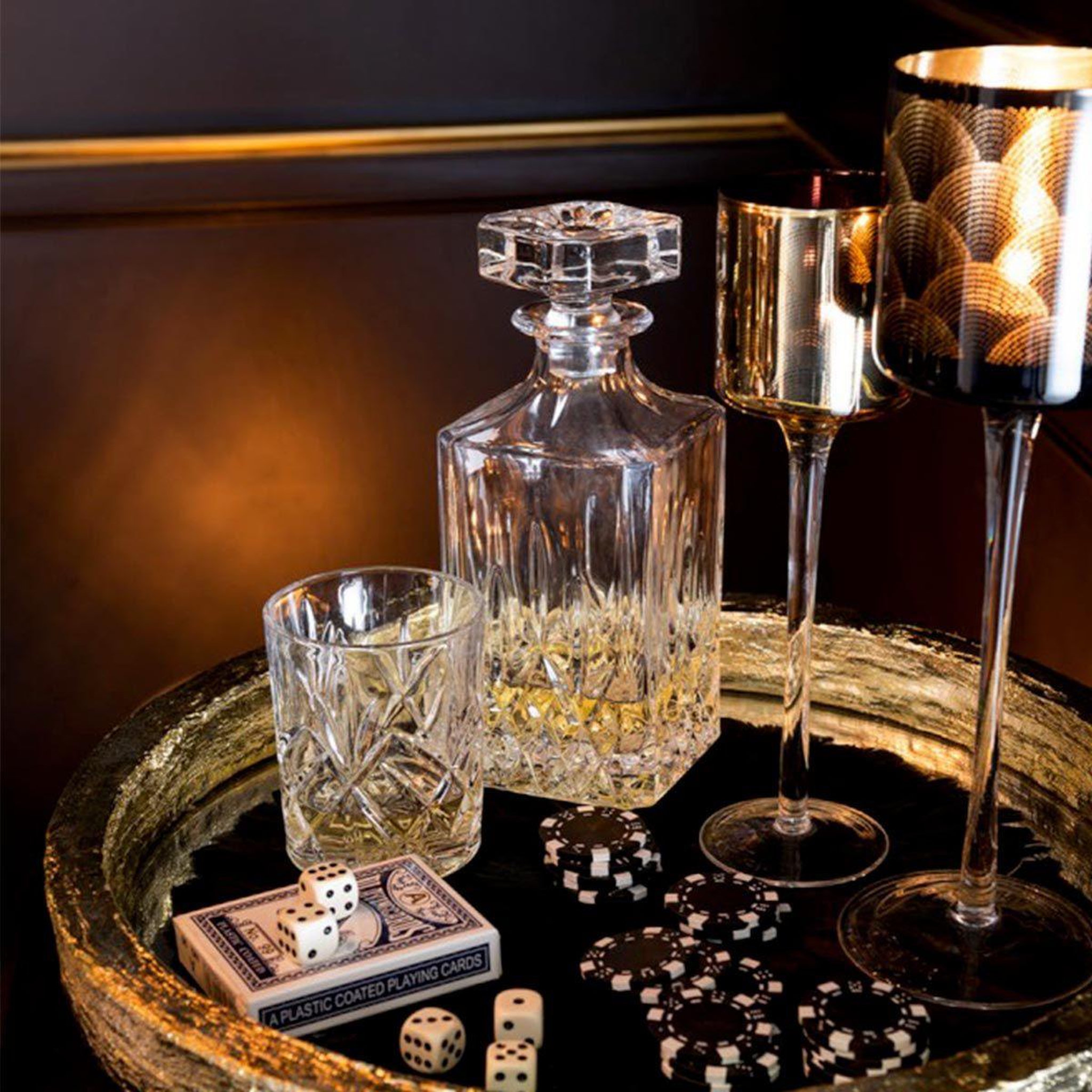 Voir la diapositive 5 : J-LINE Carafe & bouchon design  taille  22cm transparent