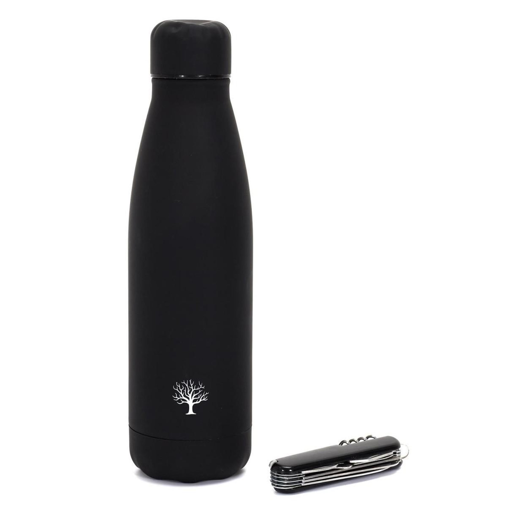 Voir la diapositive 1 : COOK CONCEPT Bouteille isotherme & couteau  coffret  26cm noir