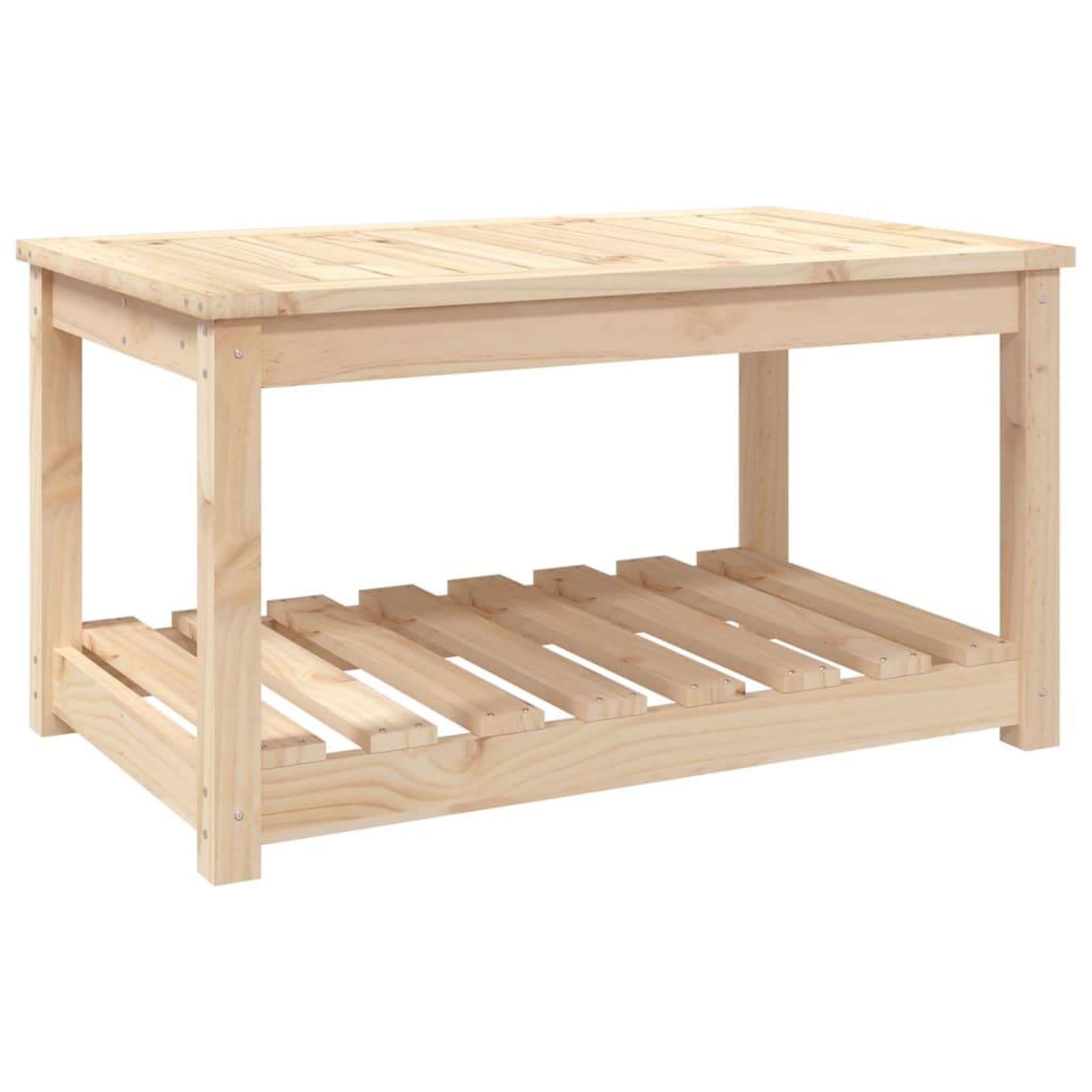 Voir la diapositive 2 : VIDAXL Table de jardin 82,5x50,5x45 cm bois massif de pin