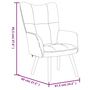 Voir la diapositive 6 : VIDAXL Chaise de relaxation Noir Velours