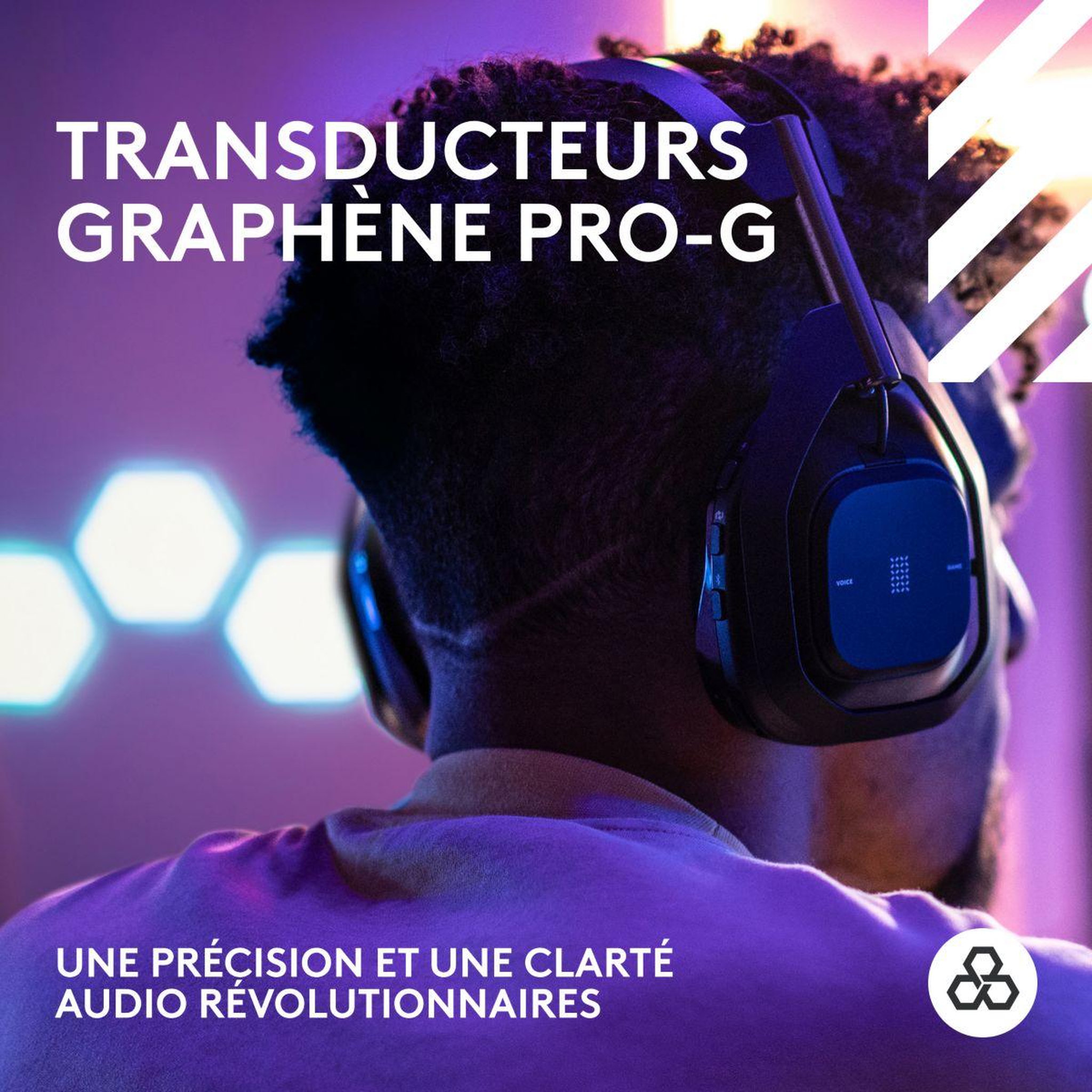 Voir la diapositive 3 : Logitech Casque gamer G Astro A50 X LIGHTSPEED Noir
