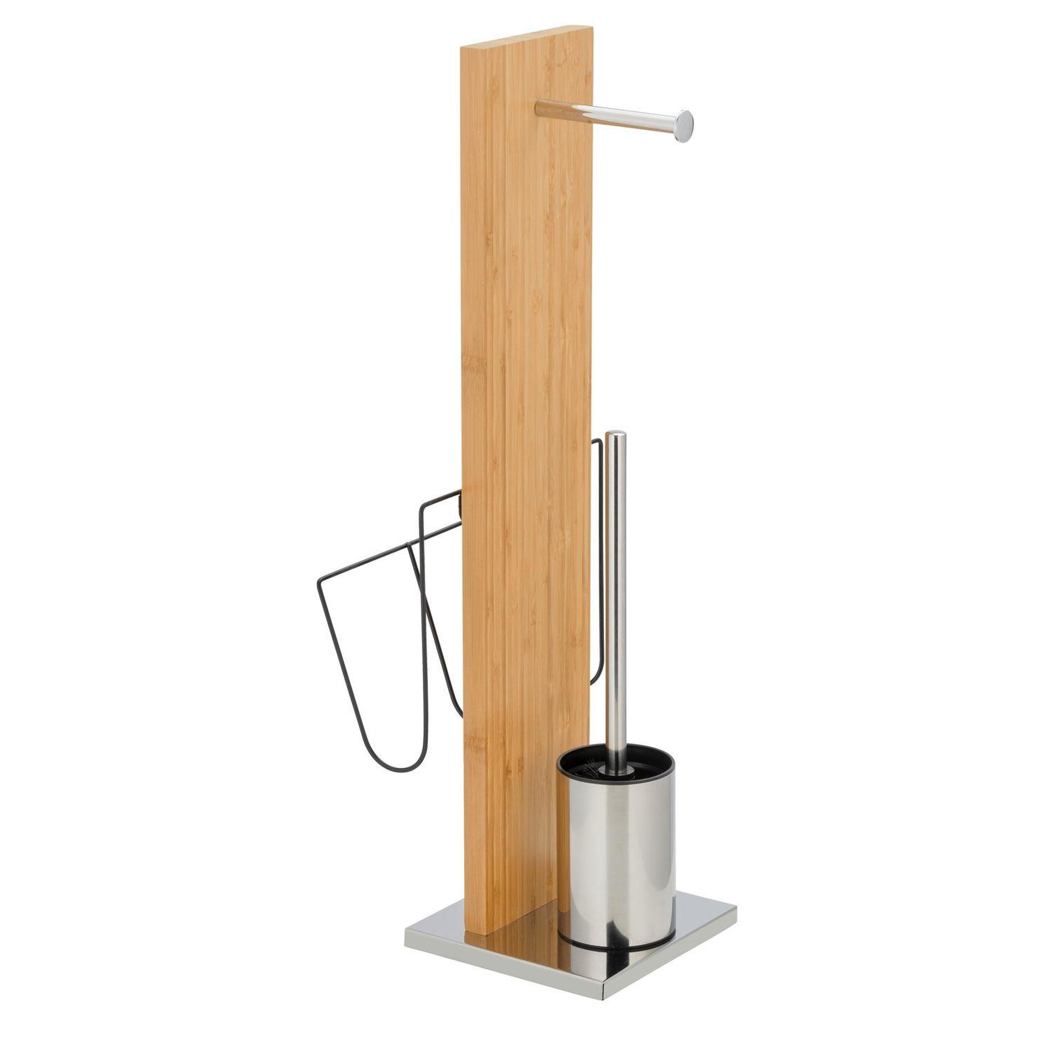 Voir la diapositive 3 : Wenko Valet wc 3en1 design bambou portofino - h. 68m - marron