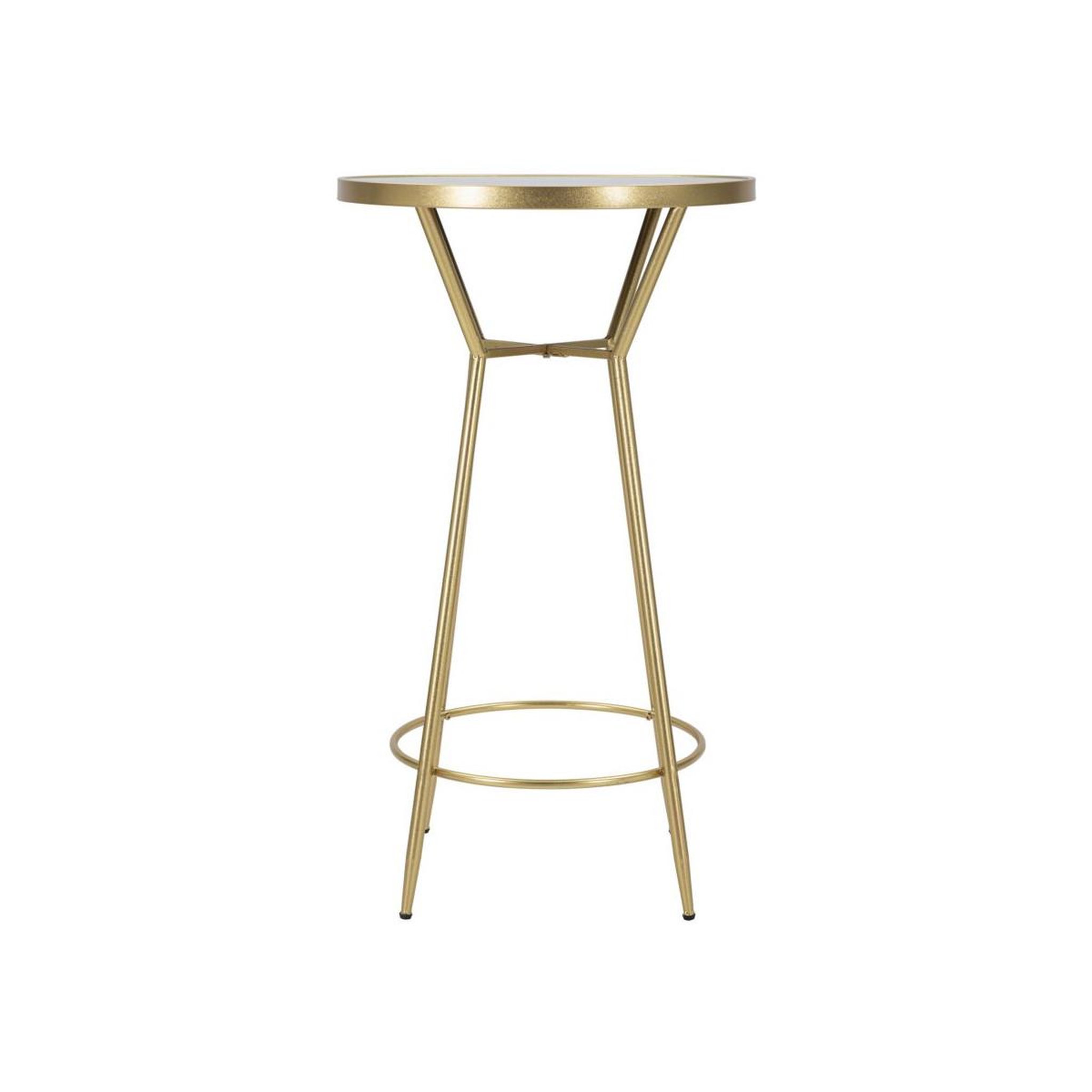 Voir la diapositive 2 : Paris Prix Table de bar miroir  circle  105cm or