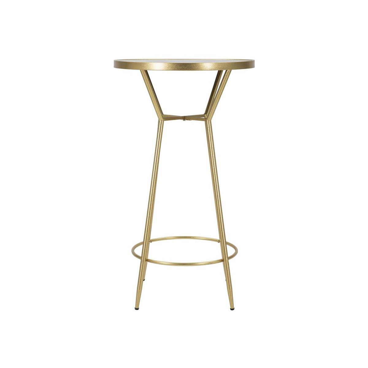 Paris Prix Table de Bar Miroir  Circle  105cm Or