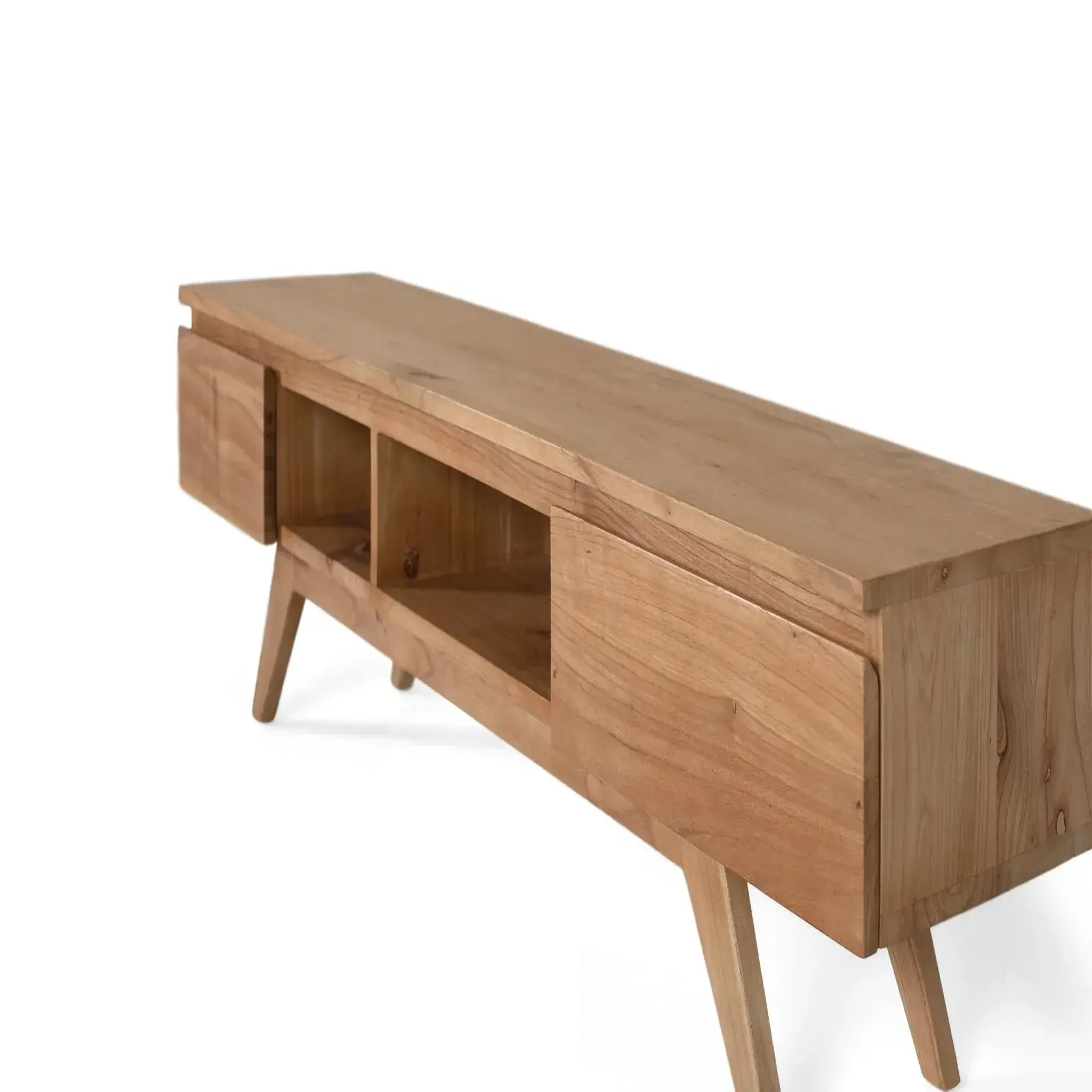 Voir la diapositive 2 : GINER Y COLOMER SL Meuble tv en bois de mindi 150 cm style nordique