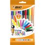 Voir la diapositive 1 : BIC Lot de 10 stylos bille pointe large CRISTAL MULTICOLOUR couleurs assorties