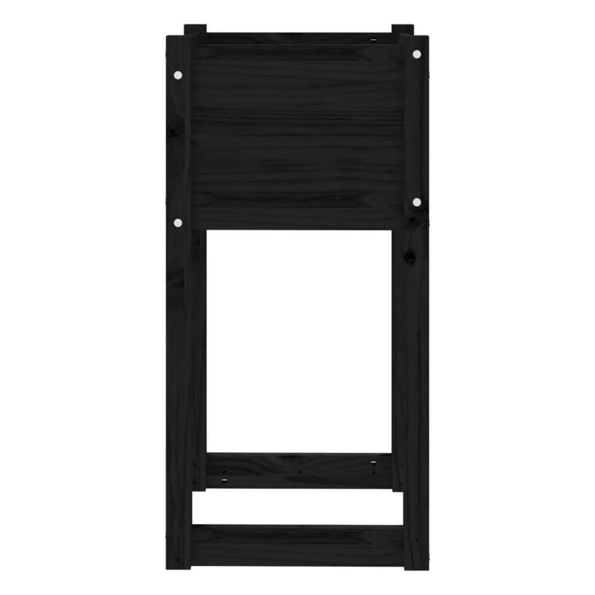 VIDAXL Jardiniere Noir 40x40x81 cm Bois massif de pin