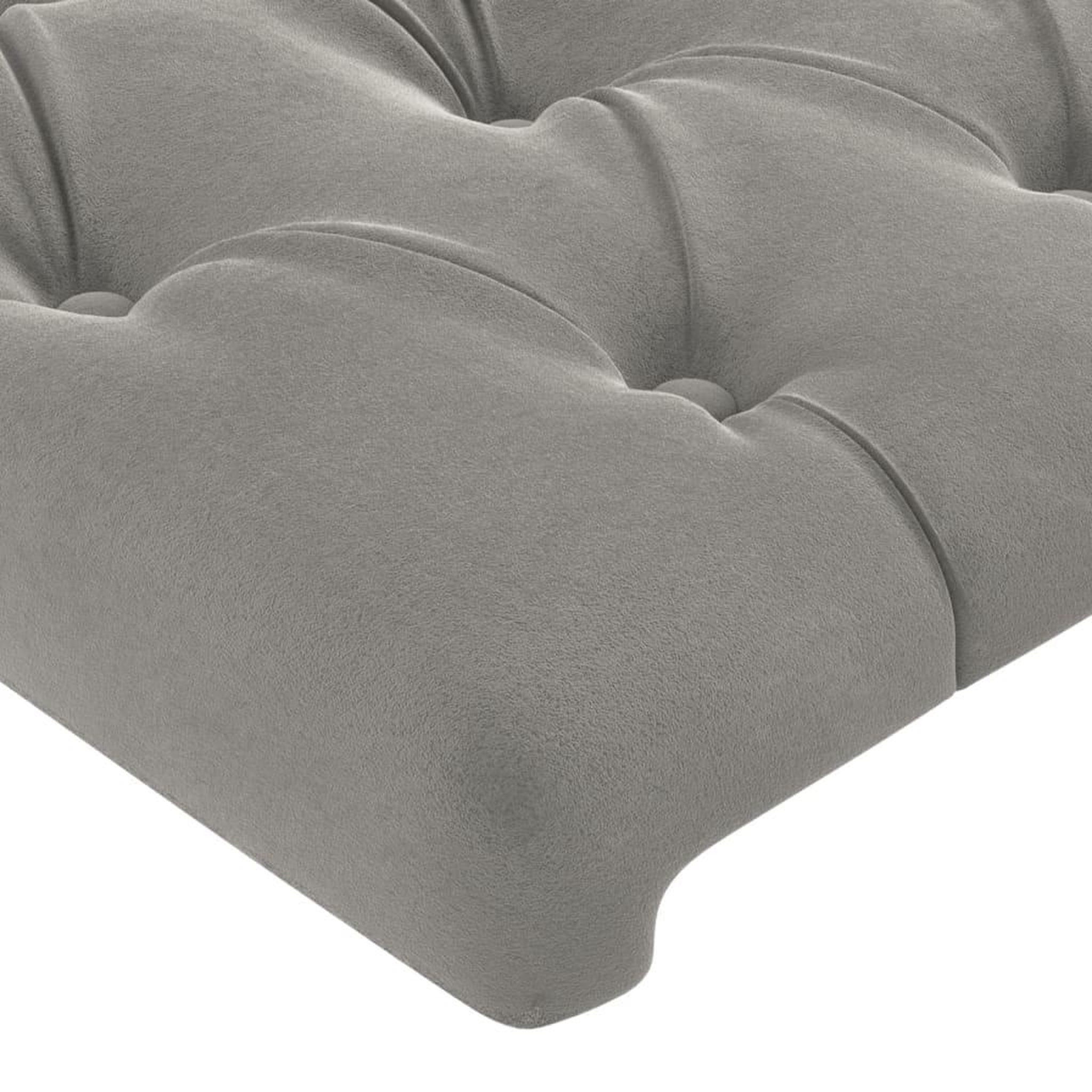 Voir la diapositive 5 : VIDAXL Tete de lit a LED Gris clair 83x16x78/88 cm Velours