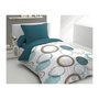 Voir la diapositive 1 : HOME LINGE PASSION Parure de couette HOME LINGE PASSION Audace - couette 140 x 200 cm + 2 taies d'oreiller 63x63 cm - Bleu canard