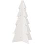 Voir la diapositive 2 : VIDAXL Arbre de Noël en bois pour decoration blanc 69,5 cm pin massif