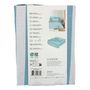 Voir la diapositive 5 : COTON PUR Pack complet housse de couette réversible pour lit 180 x 200 cm  King size  Anatole azur