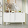 Voir la diapositive 2 : MERAX Buffet 4 porte(s) 0 tiroir(s) - 140 cm blanc mdf