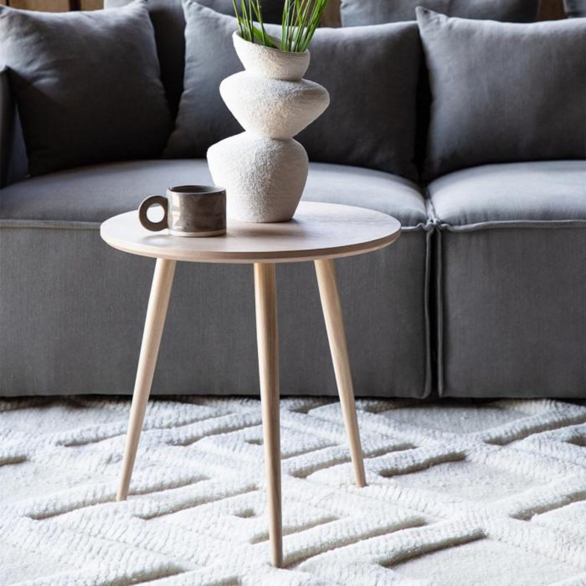 Paris Prix Table d'Appoint Design  Askim  50cm Naturel