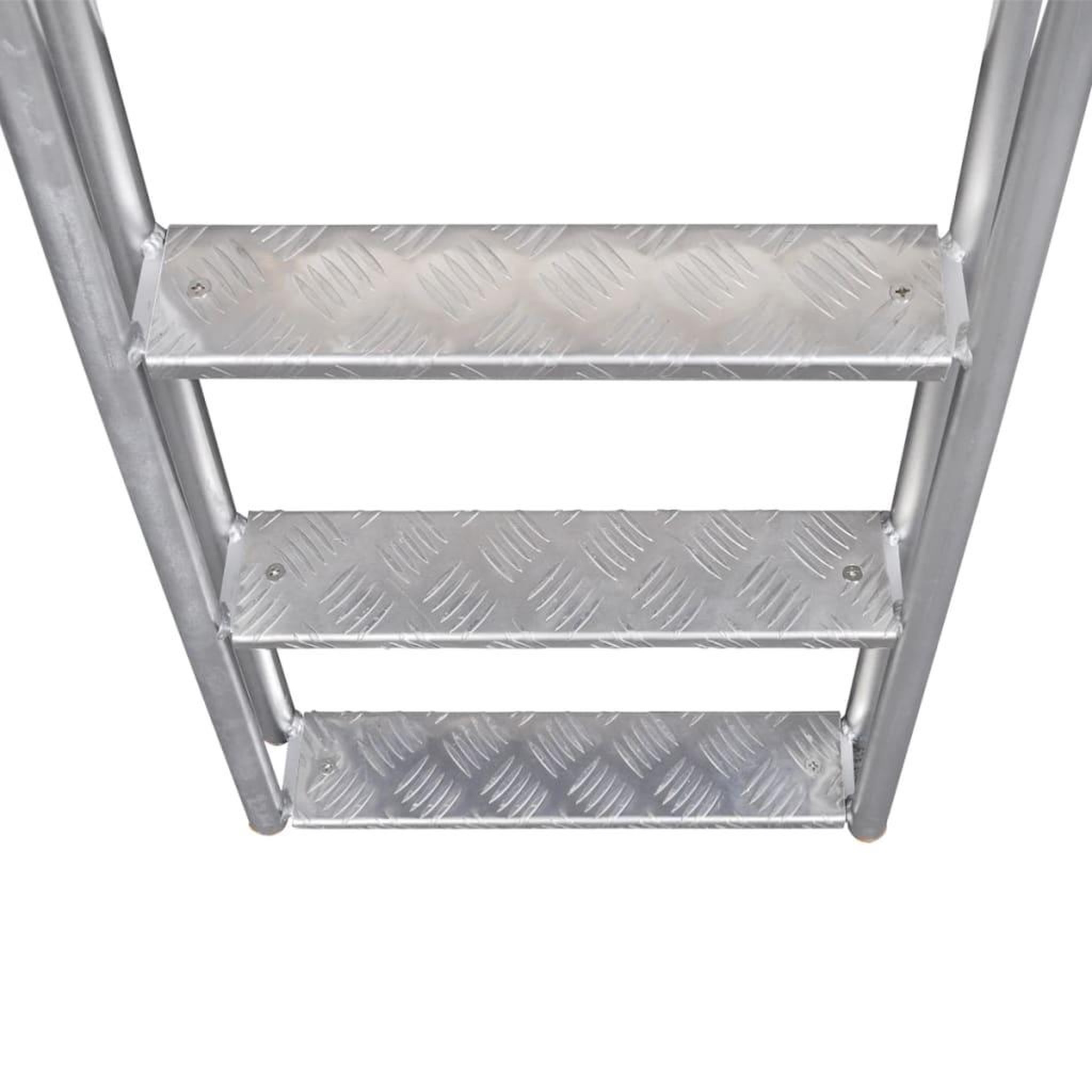 Voir la diapositive 4 : VIDAXL Echelle de piscine/quai a 4 marches Aluminium 167 cm