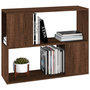 Voir la diapositive 4 : VIDAXL Bibliotheque/Separateur de piece Chene marron 80x24x63 cm