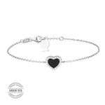 CLIO BLUE Bracelet Cœur  Clio Blue Angel. Coloris disponibles : Noir