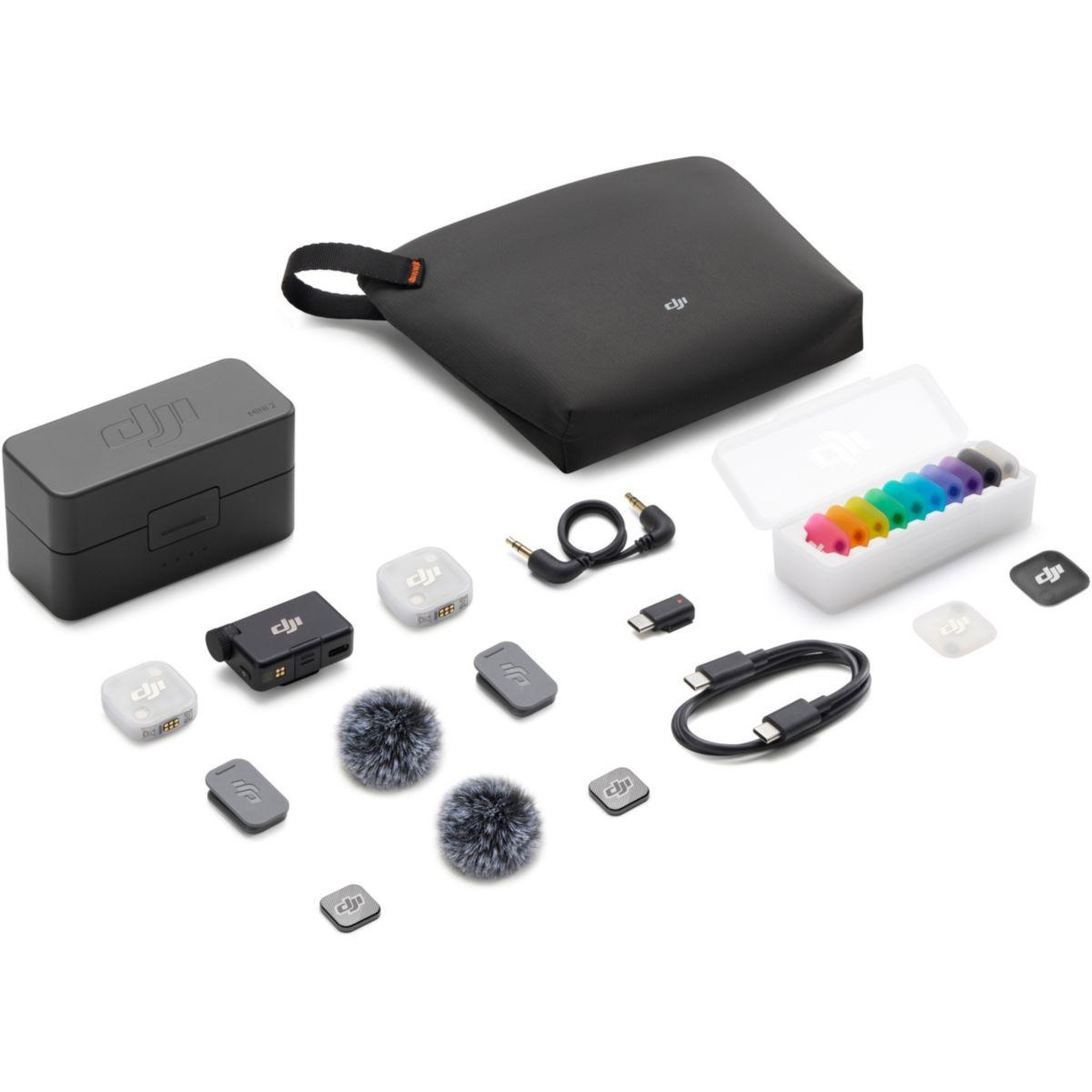 Voir la diapositive 5 : DJI Micro mic mini 2 (2 tx + 1 rx + charging case)