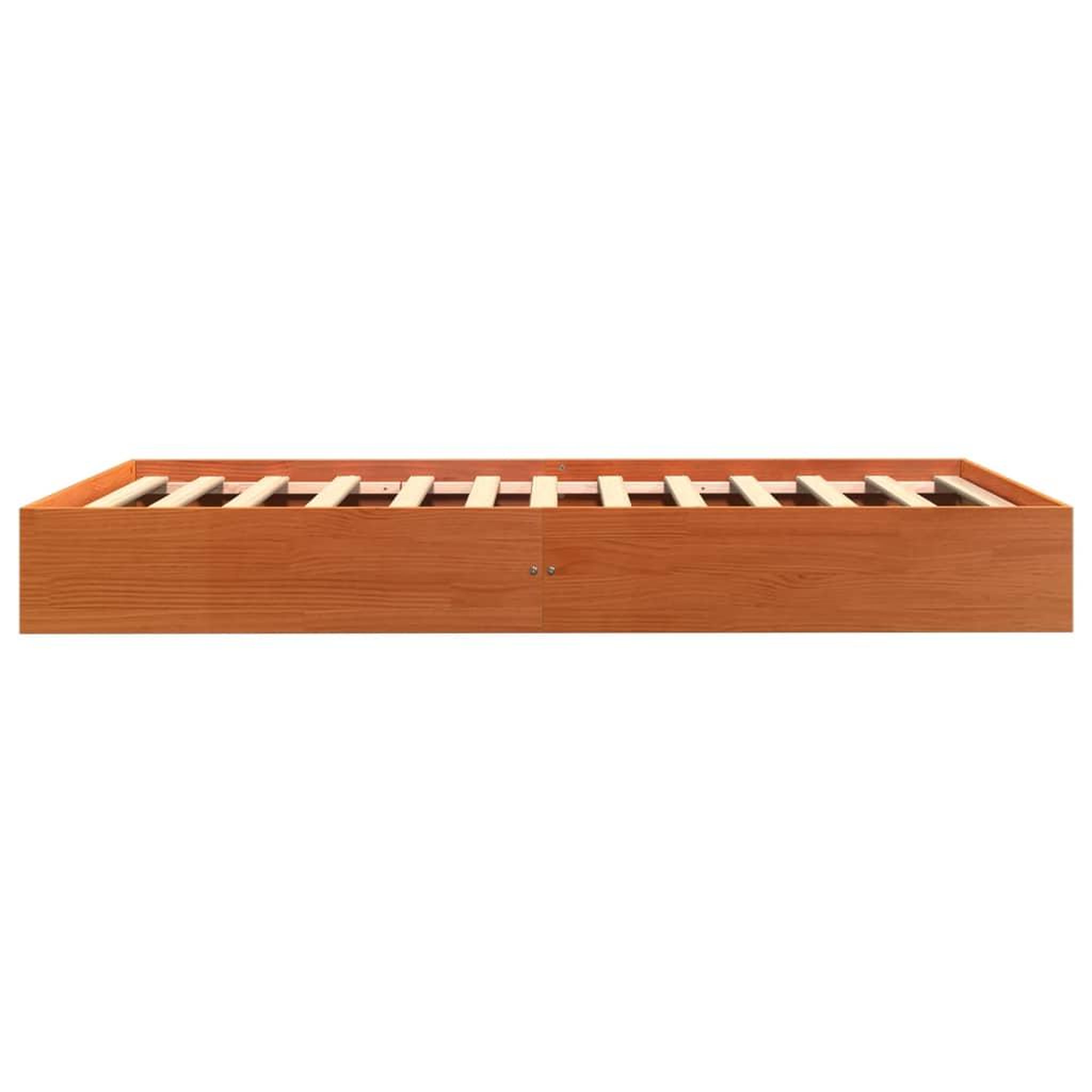 Voir la diapositive 5 : VIDAXL Cadre de lit sans matelas cire marron 75x190 cm bois pin massif