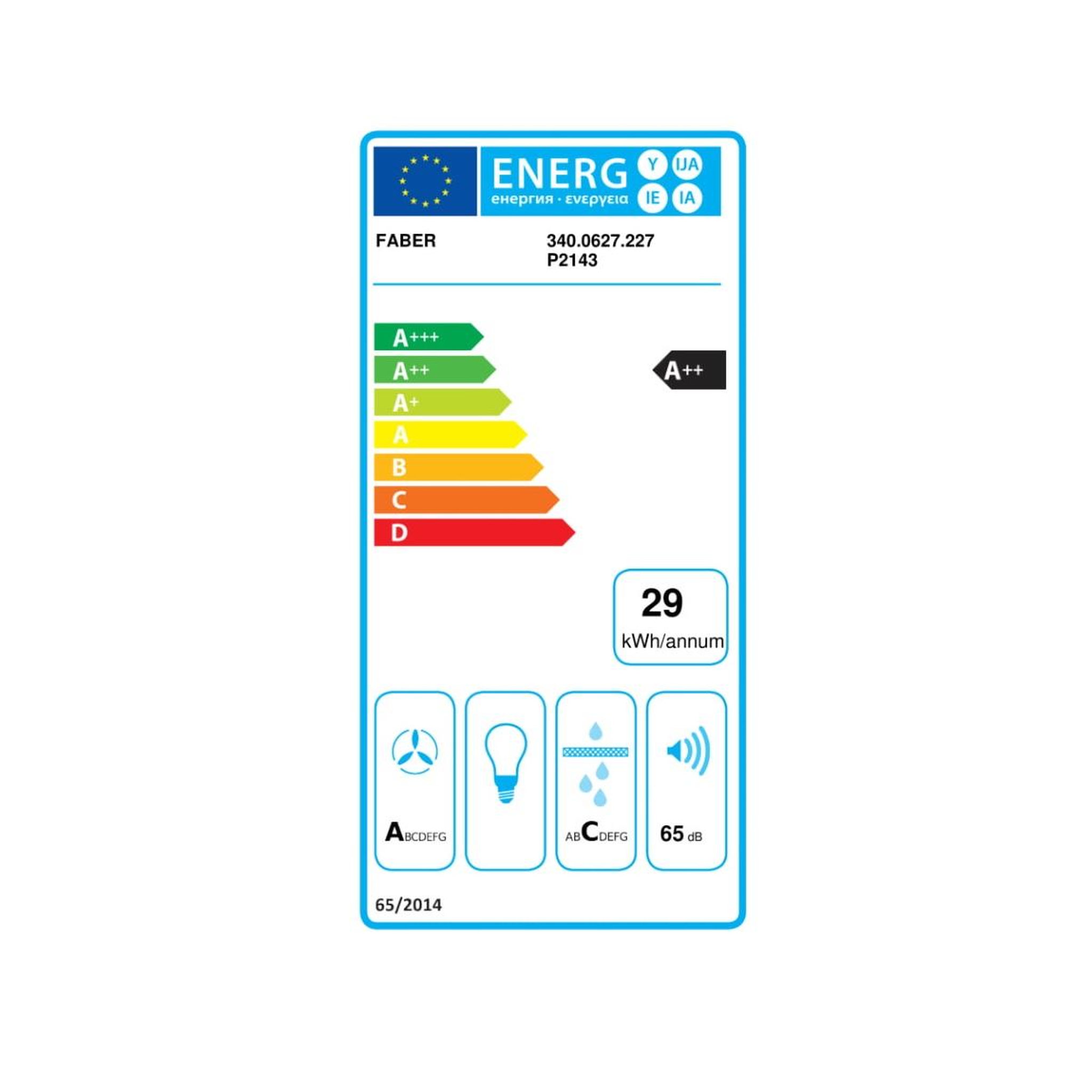 Voir la diapositive 2 : faber Table de cuisson aspirante induction 60cm 4 feux 7400w noir - 5906272