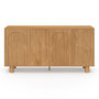 Voir la diapositive 3 : ID MARKET Buffet 160 cm ARCHIE 4 portes design arche bois façon chêne