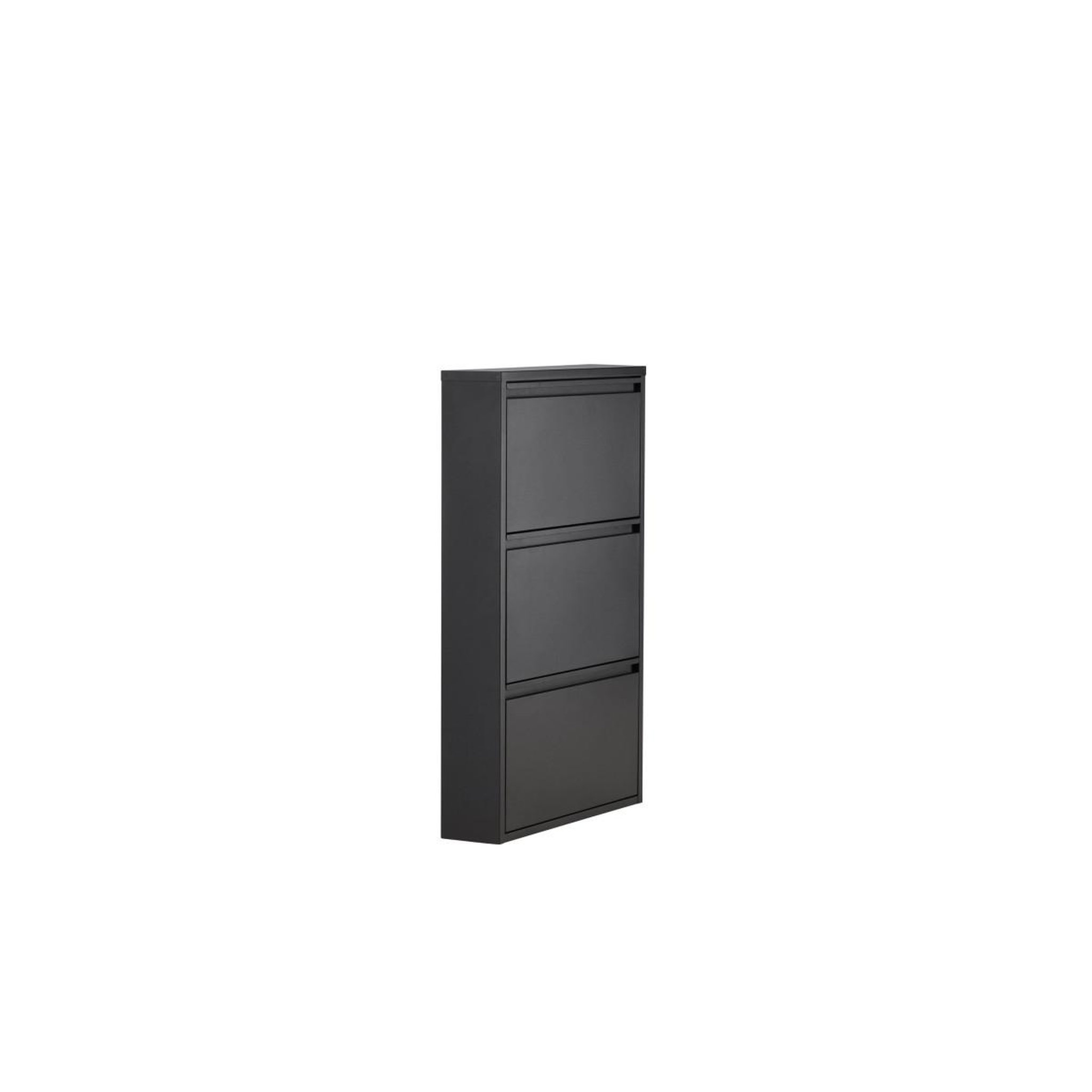 Voir la diapositive 3 : Paris Prix Meuble à chaussures 3 compartiments  bonito  103cm noir